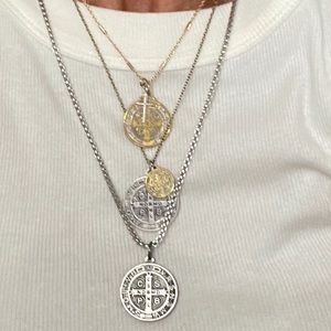Example of 3 necklaces stacked for @villaftc. Top necklace is yours I made 16”